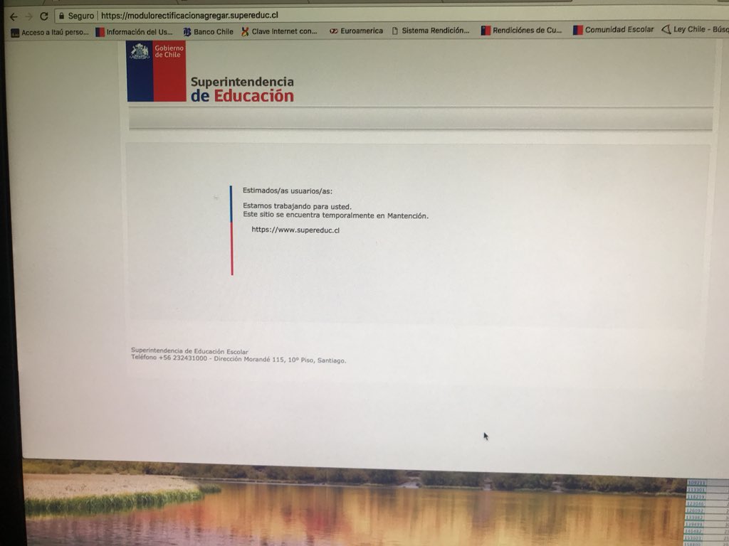 Maxinostro's tweet photo. Ha esto se referían @izquierdo_seba @supereduc_cl los sostenedores en la asamblea @CCPSchile . El plazo vence mañana para ingresar la rectificación de rendiciones de años anteriores y la página está caída. 🤔🤔🤔🤔... entonces que hacemos? https://t.co/ZeTg2K4EIs
