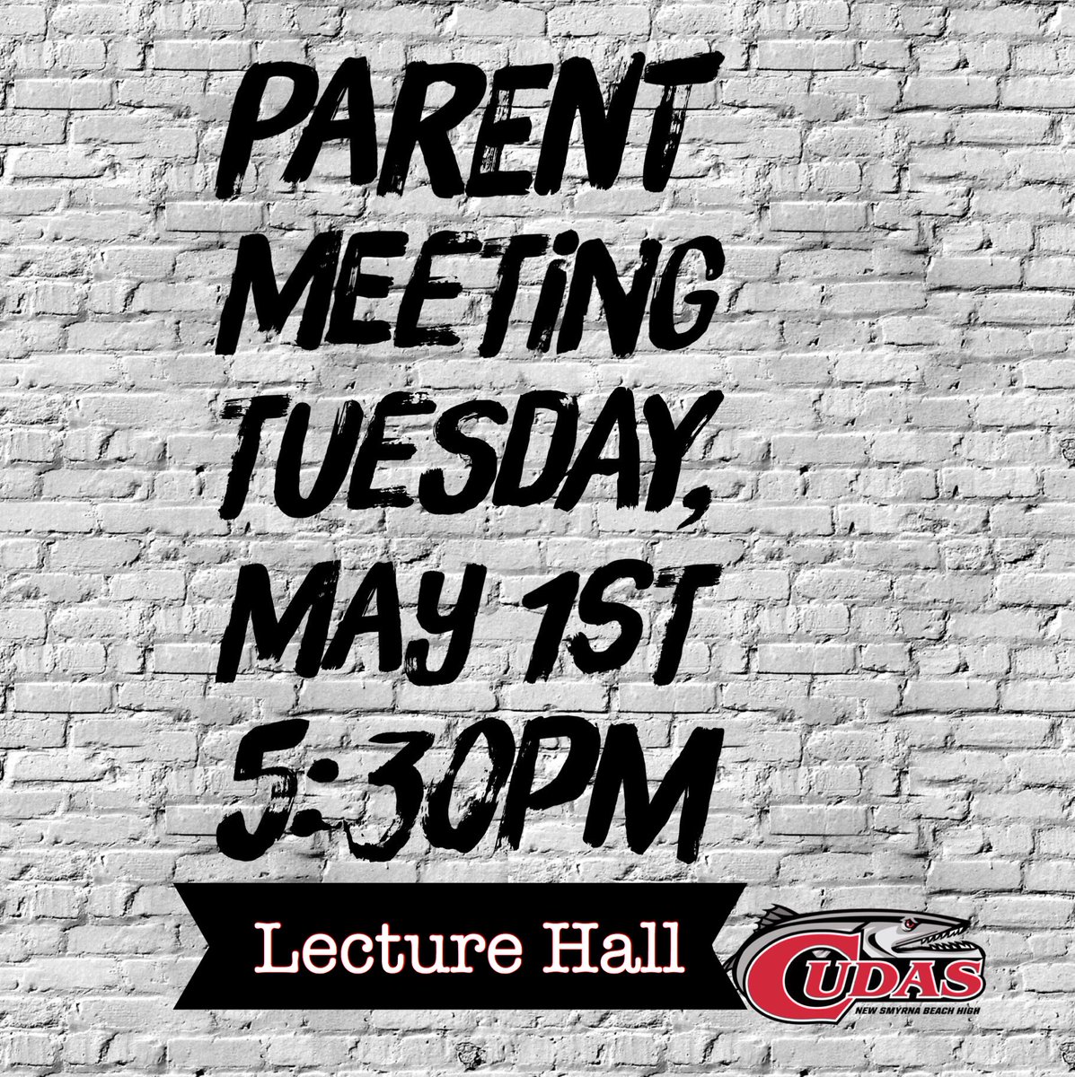 NSBHScheer's tweet photo. *UPDATE*

ATTENTION: Join us Tuesday, May 1st @ 5:30pm in the LECTURE HALL for tryout information &amp; details for next year!!! #NSBHS 🔴⚫️ https://t.co/NdomDlQSEN