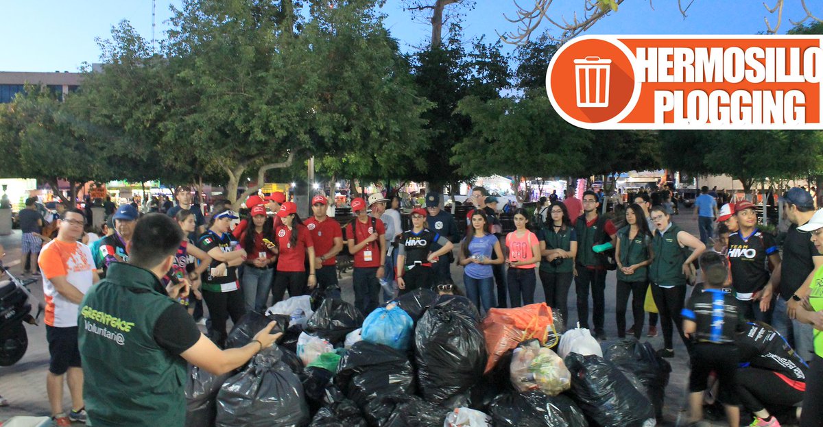 plogging_hmo's tweet photo. ¡GRACIAS a todos y todas las participantes del pasado plogging manifestación #ExpoGan2018 ! Un agradecimiento especial a la asociación Greenpeace Hermosillo 🌎♻️ #Plogging #greenpeace #Hermosillo https://t.co/xqTDcXDTx6