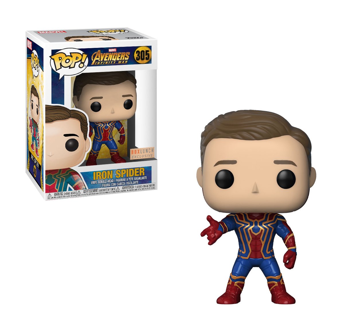 OriginalFunko's tweet photo. RT &amp; follow @OriginalFunko for a chance to WIN a @BoxLunchGifts exclusive Unmasked Iron Spider Pop! #AvengersInfinityWar #SpiderMan https://t.co/45HijLBTvb