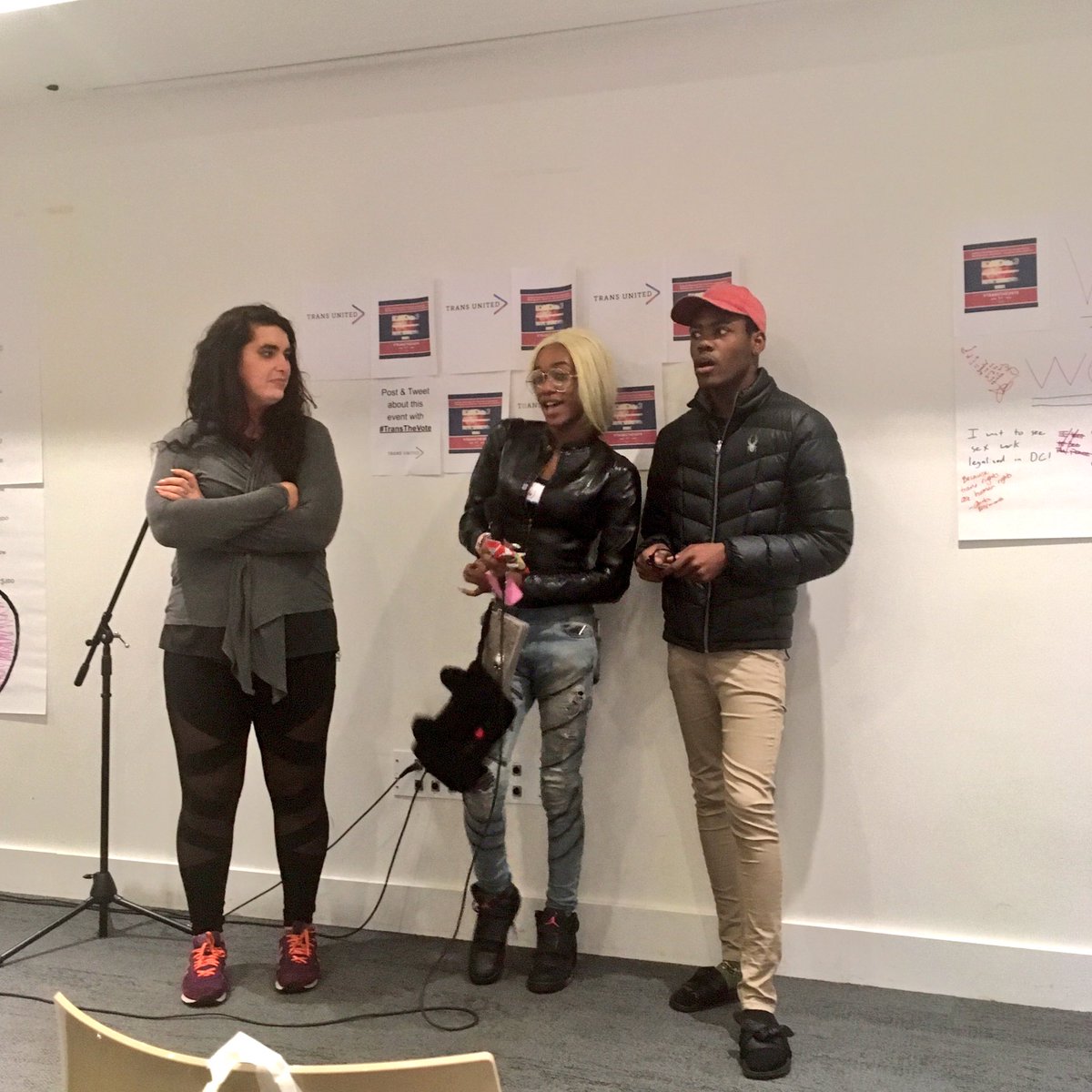 collinrees's tweet photo. Amazing speakers at @transunitedfund launch tonight – powerful energy in the room to #TransTheVote this year &amp; make DC a safer space for all. https://t.co/NmMhOsBESy