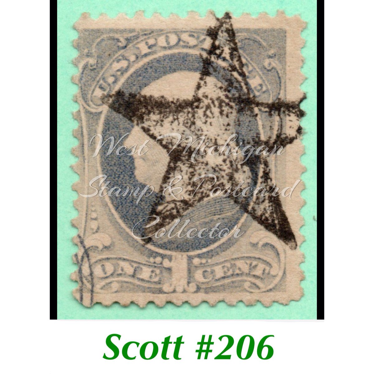 The_WMSC's tweet photo. I got this U.S. Scott #206, 1881, 1¢ gray blue Fancy Cancel yesterday. For some reason I had to have it in my collection.

#Philately #Stampcollecting https://t.co/Vw5J2rYAwD