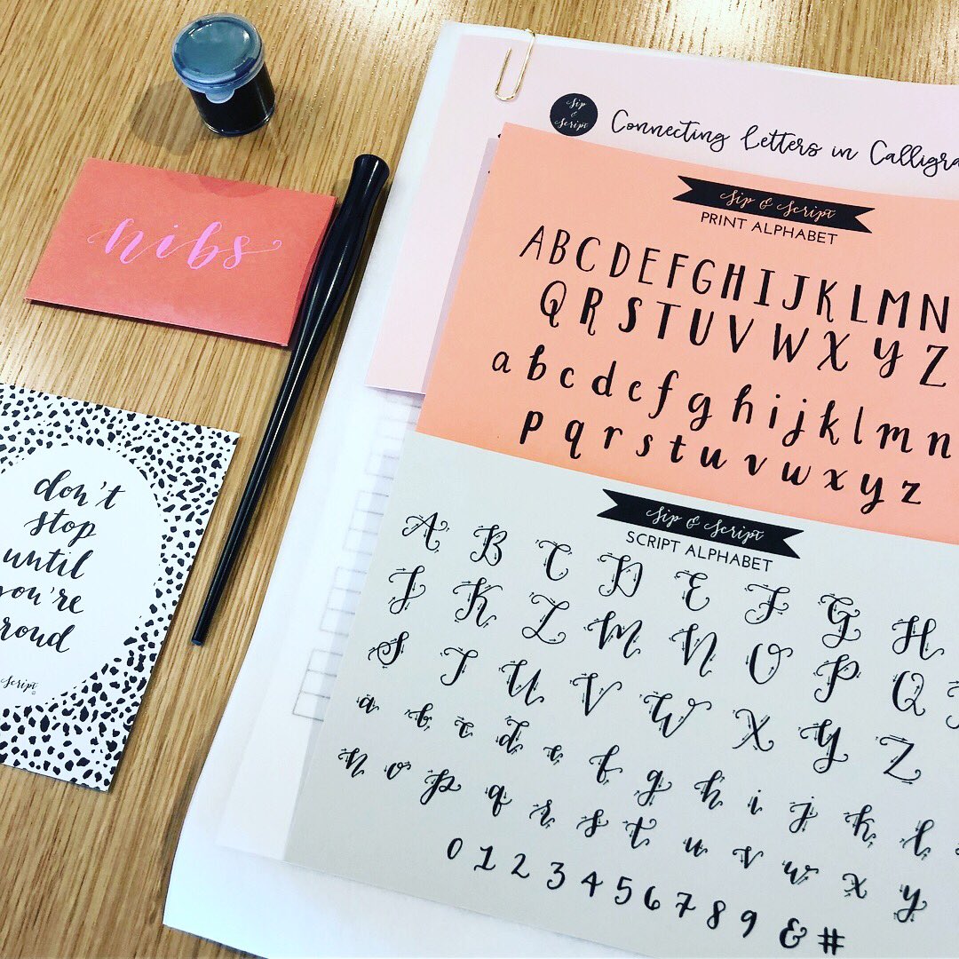 ORBoston's tweet photo. We sipped and scripted in our Portsmouth office last night! Thanks to those who joined ORI and @Knoll_Inc and to the amazing @sipandscript for teaching us modern calligraphy! #OfficeResourcesPortsmouth #ORI #Knoll #SipandScript https://t.co/4k8rPLYUML
