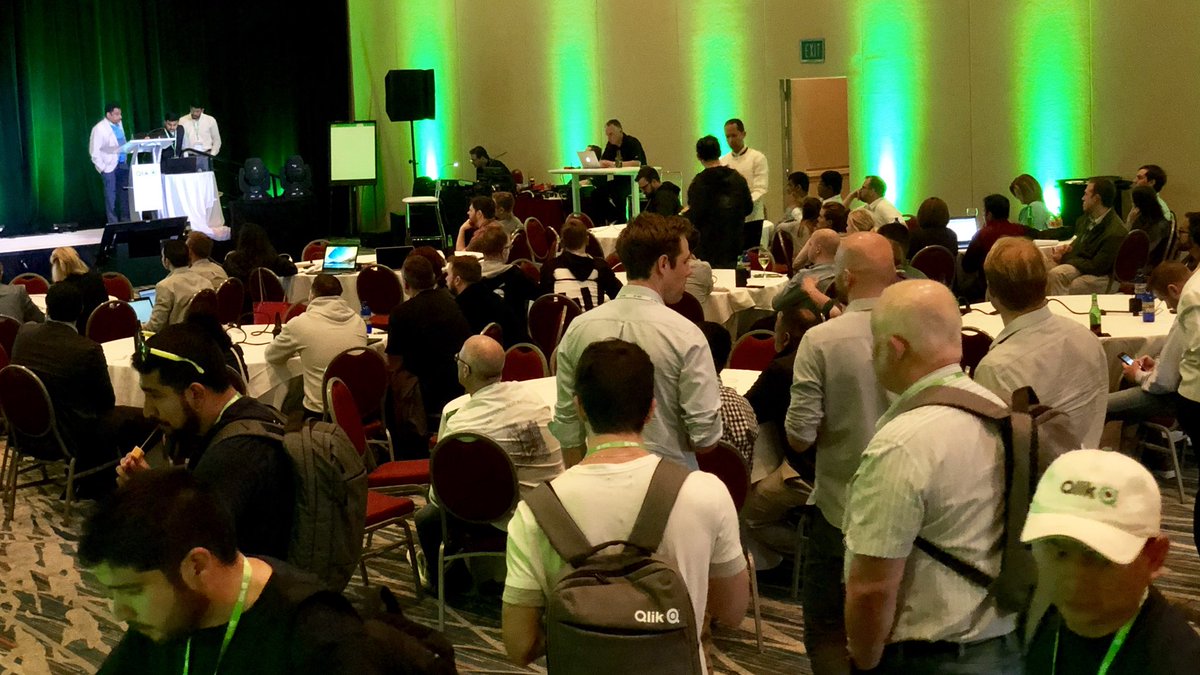 qlik's tweet photo. The Qlik Hack Challenge beings! This year we’re partnering with @c40cities to tackle #climatechange with data from the City of Boston and the @GreenovateBos movement. #Qonnections https://t.co/brvYhqQItY