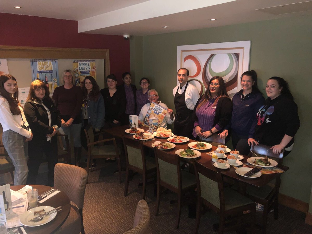 Team Stevenage Central Ready For The Cook Off #thymespringmenu2018