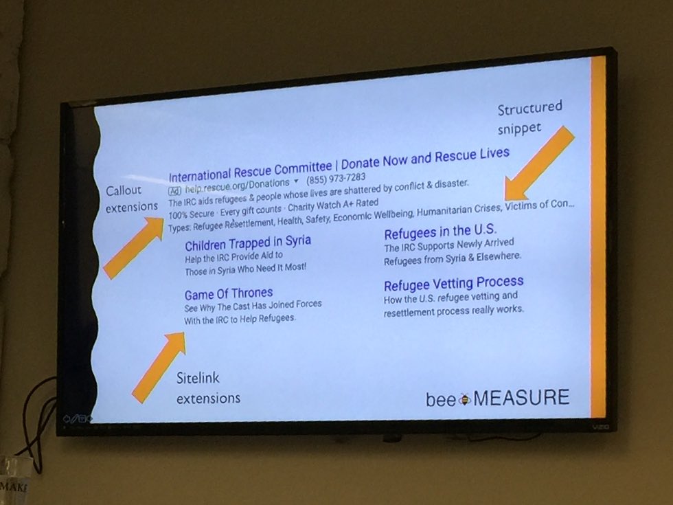 SEMdmv's tweet photo. Google Grants Tip 4: Use sitelinks and extensions smartly. They show the breadth of your capabilities, which can promote trust. 

— @EmilyLPatterson #SEMdmv https://t.co/rw9avgPhmQ