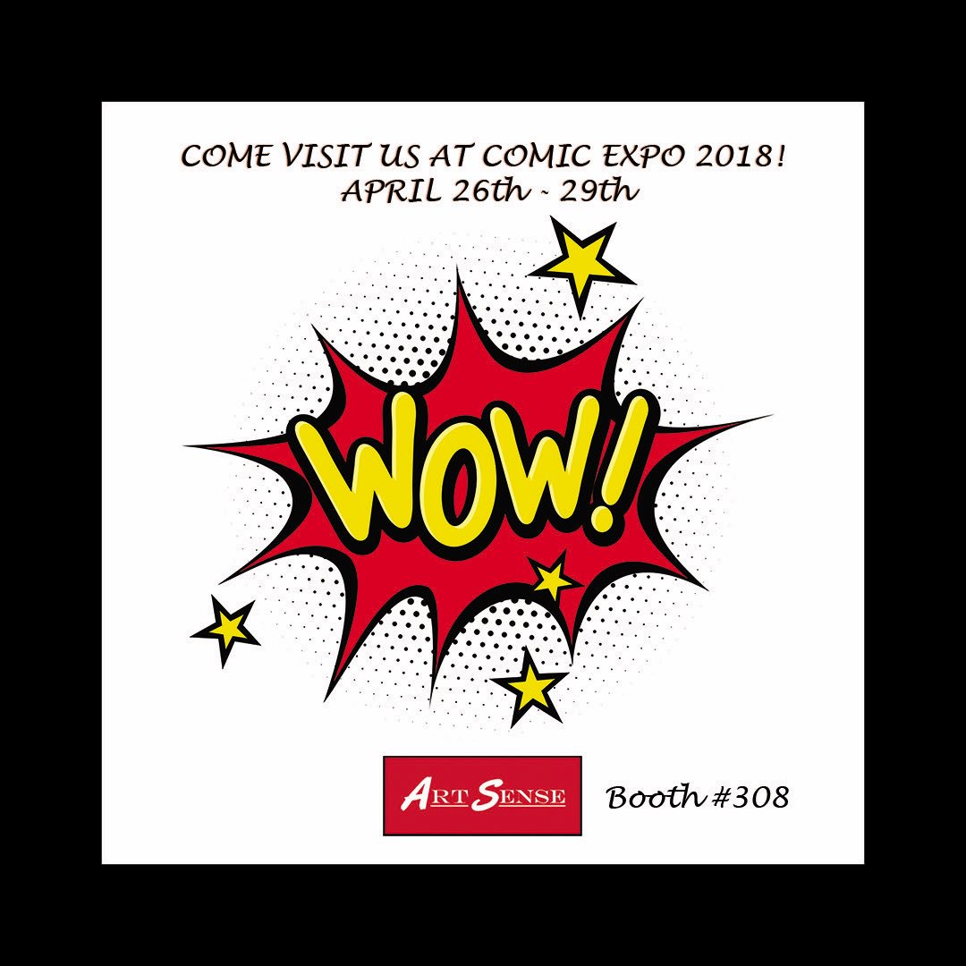 Come and see us at #yyccomicexpo2018! Booth # 308! #yycart #artsenseyyc #lowprices #greatart