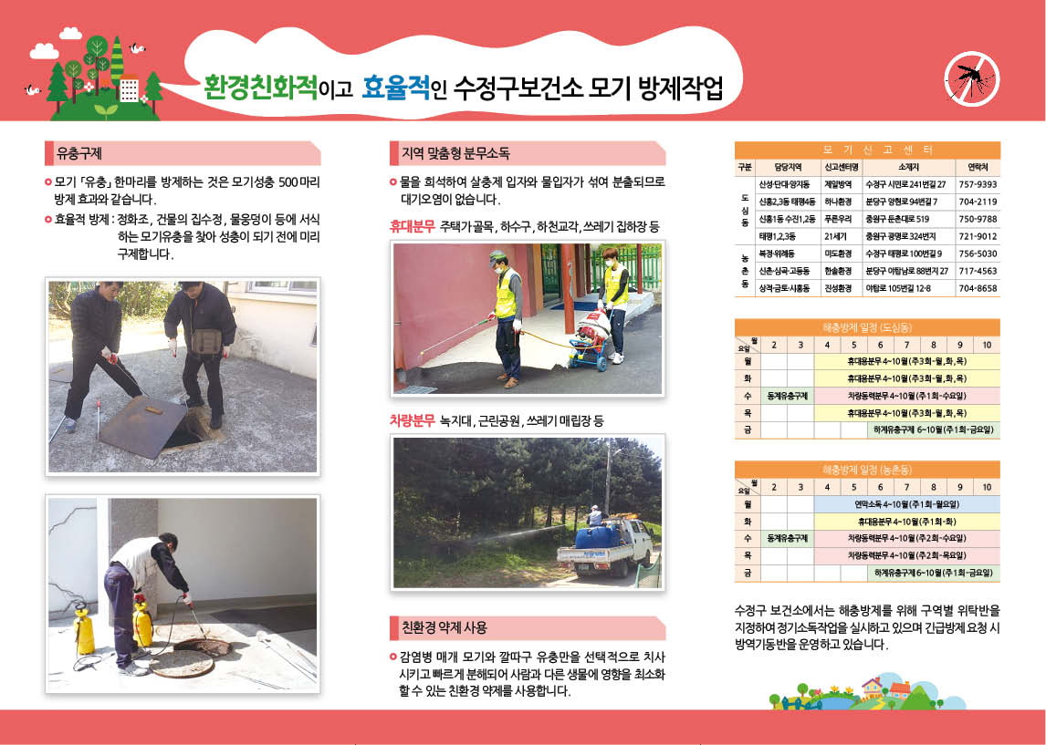 BeDaRich's tweet photo. #모기_진짜_싫으시죠?

수정구보건소에서는 주민 여러분을 위한 여름철 모기 등의 해충 방제 작업을 진행하고 있습니다.

☎️ 031-729-3863

방역이 필요하신 분들께서는 위 번호로 업무시간 내에 연락주시면 친절히 안내드리겠습니다! 😉

#성남시 #수정구 https://t.co/5Il3TASPob