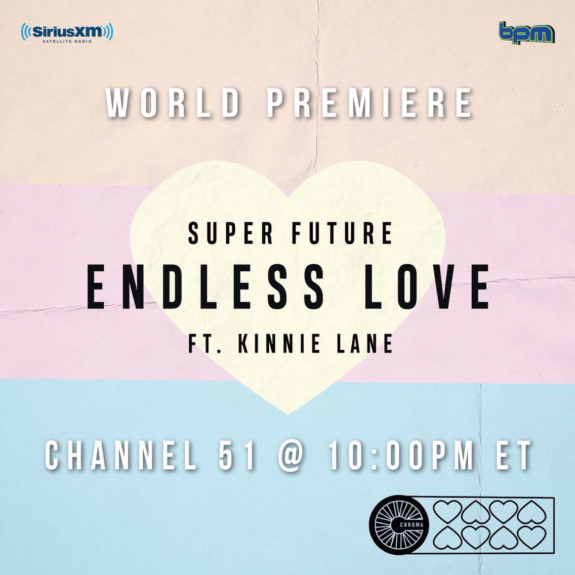 Tune in to #betaBPM TONIGHT at 10pm (ET) on @SIRIUSXM Ch. 51 to hear @liquidtodd debut my brand new track Endless Love w/ @Kinnielane 💕