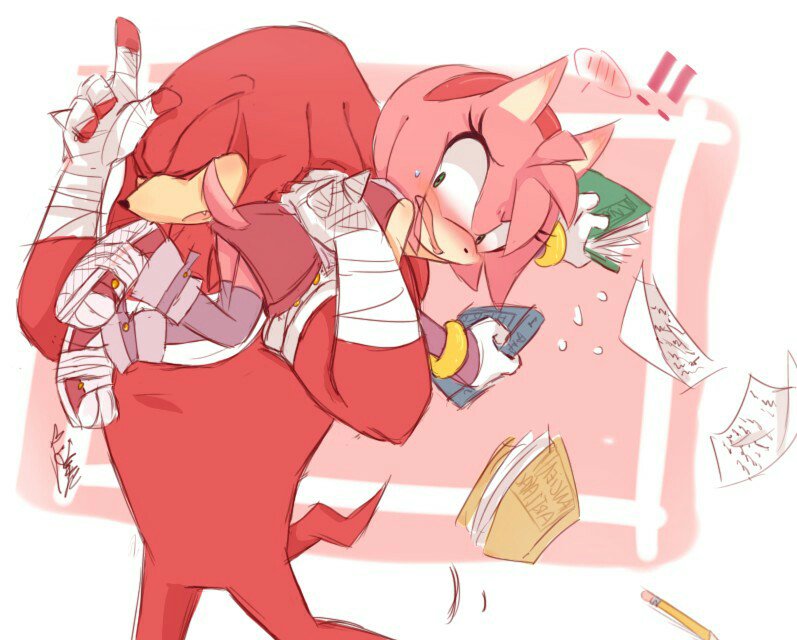 ¡Bajame Knuckles, Sonic podría ver!