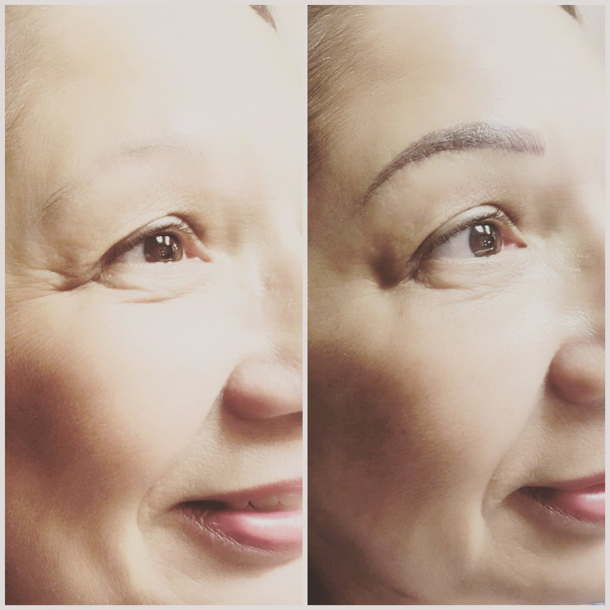 EyebrowsbyNIKIN's tweet photo. Here she is! The beautiful Carolyn with her new full and natural looking brows!!! #microblading #eyebrowsbynikin #browsonfleek #brows #eyebrows #TransformationTuesday https://t.co/Y2Qnv1vX8y