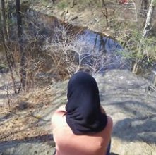 video_gamebae's tweet photo. So I went ahead and got lost at the woods 🙂💙 https://t.co/sjwD1rAU7K