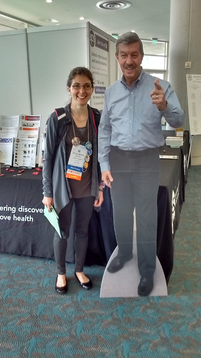 ESEvansPhD's tweet photo. I got pictures with both Flat Marty and the real Dr. Martin Frank! Thank you for your service to @APSPhysiology and congratulations on your retirement. #ISpyMarty @expbio #EB2018 #ExpBio https://t.co/CgOgmbb6Mg
