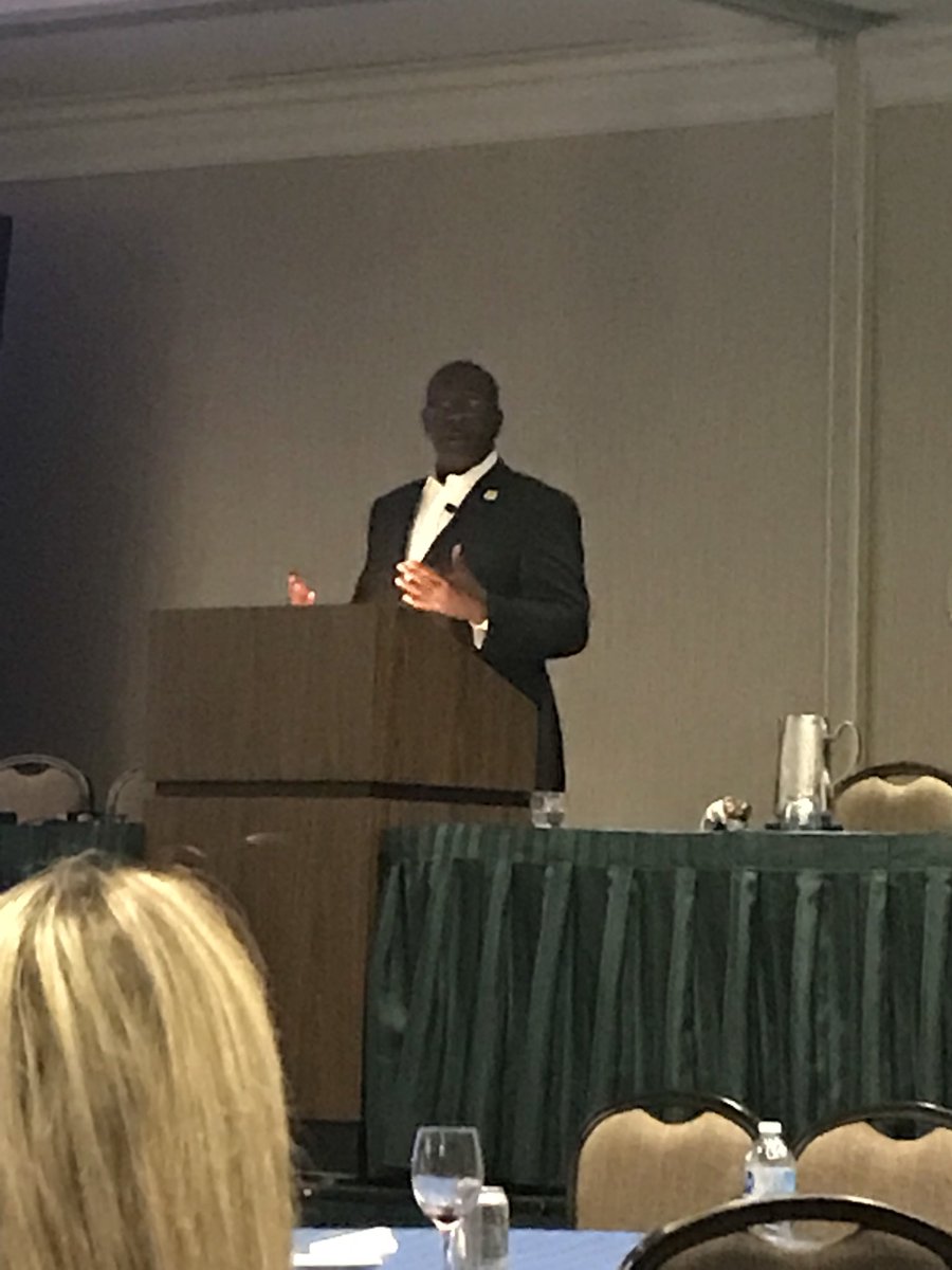 JillSchoenherr's tweet photo. We are listening to Kevin Washington, President and CEO of YMCA of the USA.  He tells us that George Williams was 22 years old when he started the Y.  Engage our young leaders!  #NAYDO2018 https://t.co/8kkNCPgzod