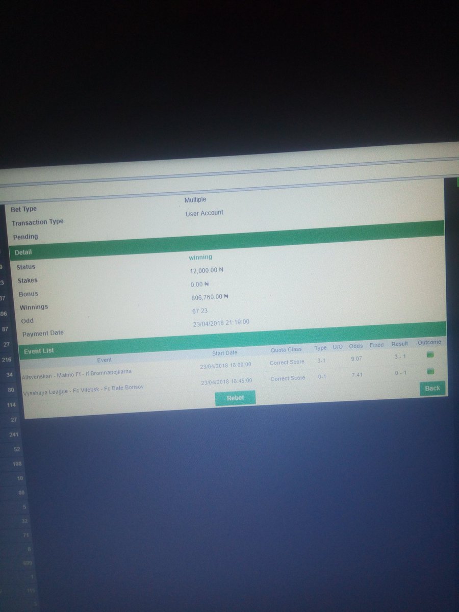 SureFixedMatch0's tweet photo. #bet9ja #nairabet #bet365 #bbnaija #football #betting #bet9jaofficial #bet #sports #bbnaija2018 #champions #nigeria #davido #fifa #fun #uefa #bbn #smile #beautifuldestinations #wizkidoffical #check #bet9jaownthestreets #bet9jarunwithpassion #soccer #cr7 #hackbet9ja #neymarjr #b https://t.co/OmUghm29QX