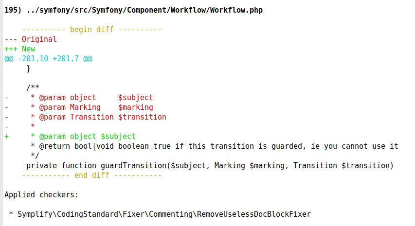 VotrubaT's tweet image. Do you use PHP 7 and scalar types? Do you still see value in your docblocks? Which is useful and which is legacy? Symplify 3 introduces a new fixer, that helps you to clean the later! #codingstandard #phpcsfixer tomasvotruba.cz/blog/2017/12/1…