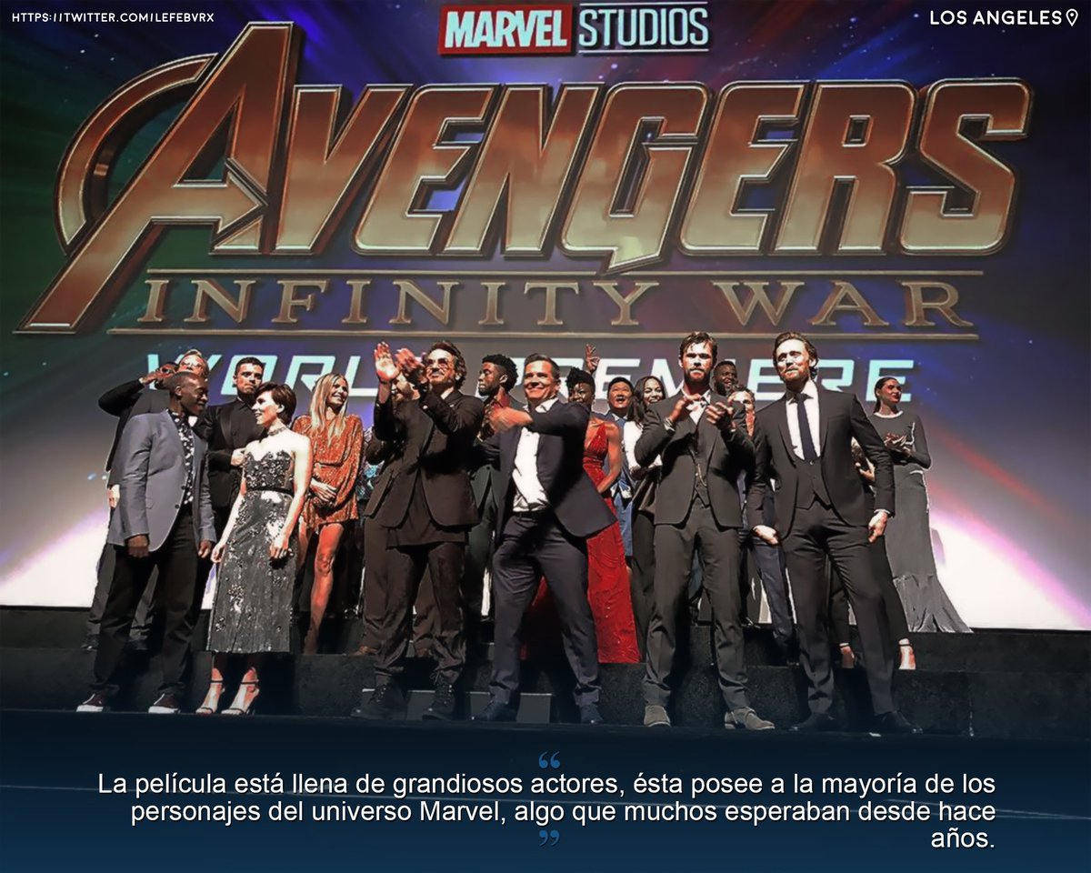 lefebvrx's tweet image. IW Premiere; ┊Ésta noche no puedo estar más emocionado por estar en la premiere de una película tan esperada por muchos, incluyéndome. Estoy seguro que será una gran noche. Bonne nuit. xx
#InfinityWarWithHOFH.