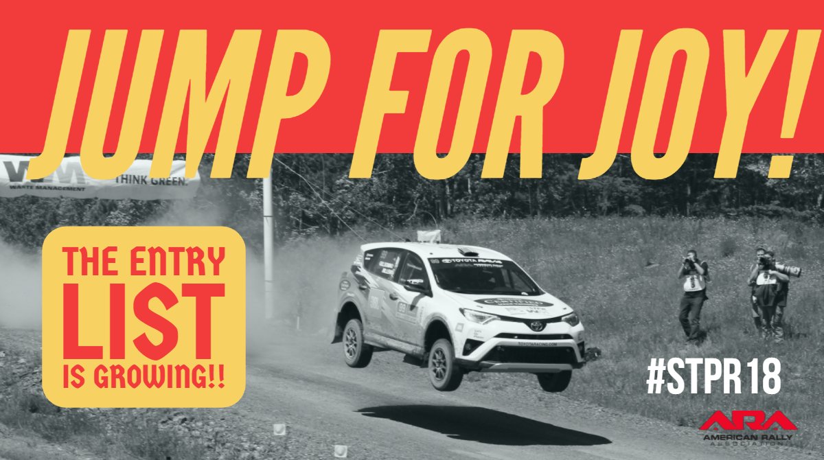 mshults's tweet image. Let's get this party started! We've already got more than 20 competitors pre-registered for #STPR18!  #usrally #stagerally @ARA_Rally bit.ly/2qWAlMZ