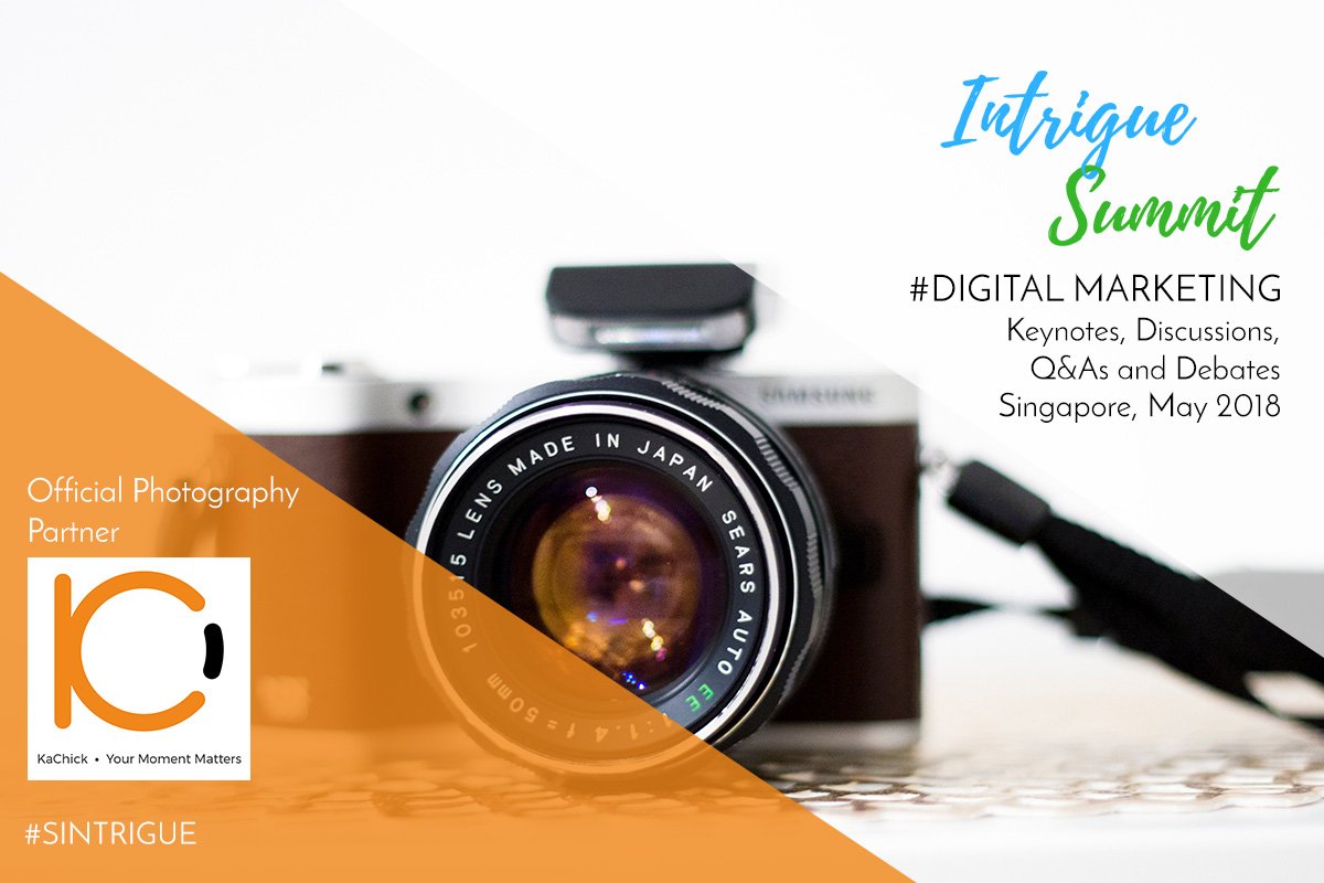 salesgasm's tweet photo. Glad to have KaChick as the Official Photography Partner at the Intrigue Summit in Singapore, May 2018 https://t.co/sOYi9dAniL #INTla #Marketing #DigitalMarketing #IntrigueSummit #Event #MarketingConferences #Summit #salesgasm https://t.co/9FpCqSmyAb