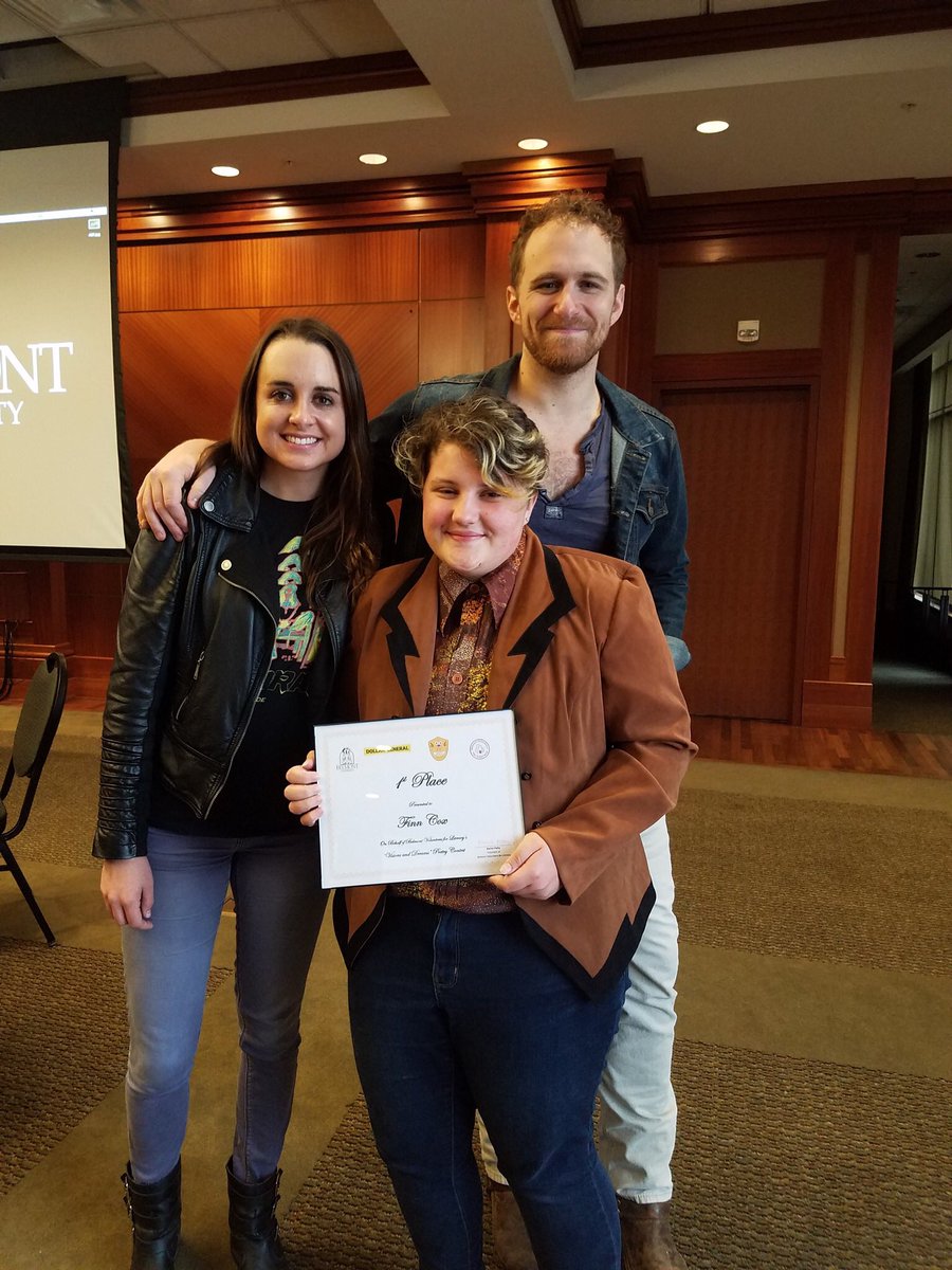 ZooSchoolMNPS's tweet photo. Congratulations to our very own Abby C. for winning FIRST PLACE in the @BelmontUniv Middle School Poetry Contest!!! Pictured are the musicians who turned the poem into a beautiful song! It’s song number 2 https://t.co/UnR9Fs9NO5 https://t.co/UzfnsllM07