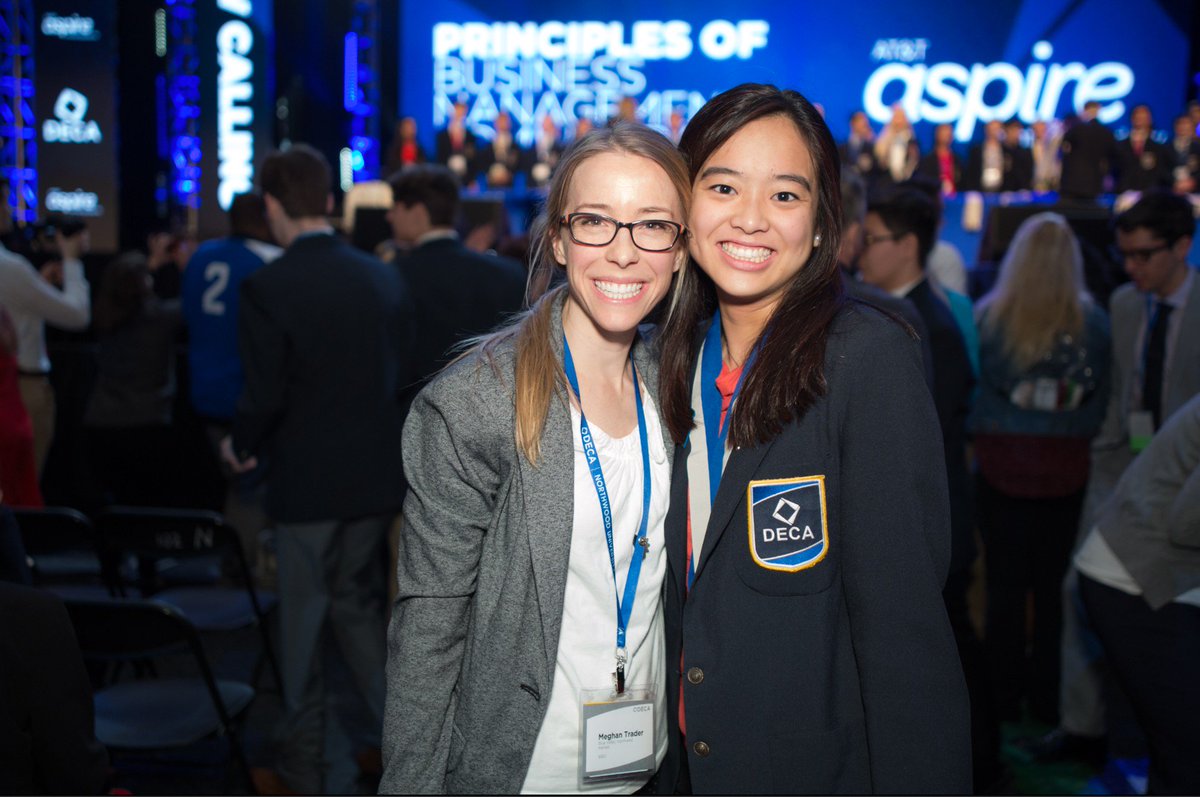 BVNWdeca's tweet photo. Good luck to senior Chloe Ching and sophomore Annabelle Nitz as they await their results at the #DECAICDC Grand Awards Ceremony! https://t.co/fVdurVpqk2