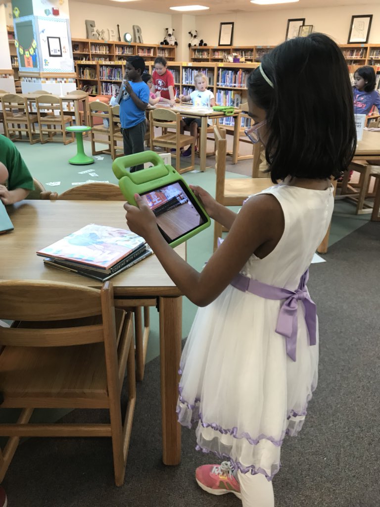 legitmrswhitt's tweet photo. Poetry stations are in full swing at the #AshleyLibrary! @AshleyElem https://t.co/frQQdeNHhI