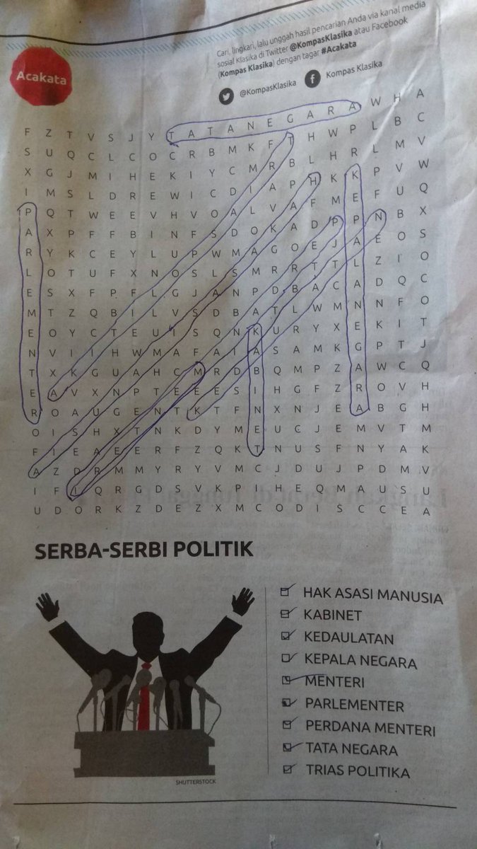 acakata rabu 25 april 2018 <a href="/KompasKlasika/">Kompas Klasika</a>#Acakata