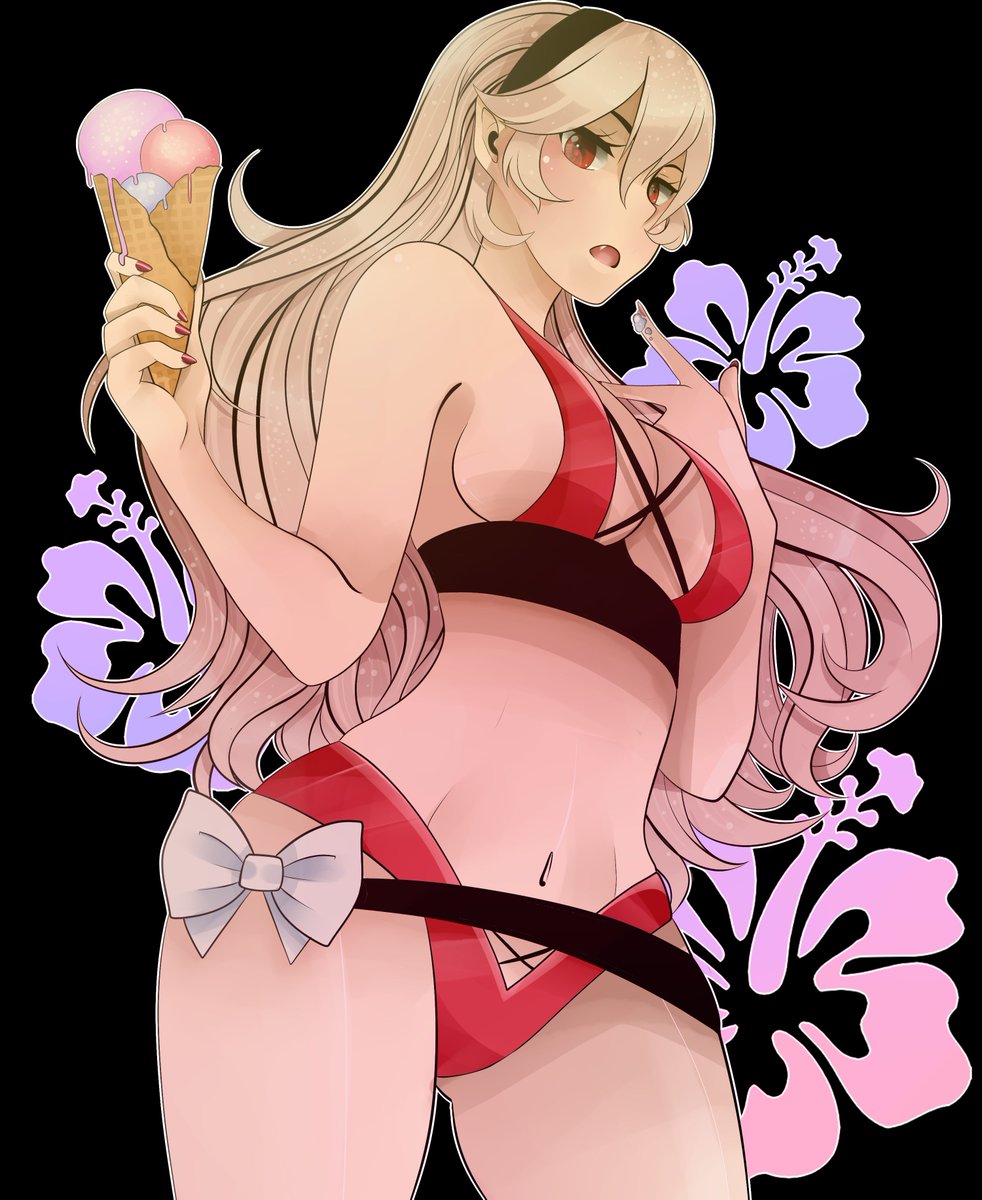 KYHSoren's tweet photo. Commission for @ThatboyNoctis all finished!! #Corrin #fireemblemfates #SummerCorrin #FireEmblemFanart #Kamui https://t.co/bzl6DuQoU2