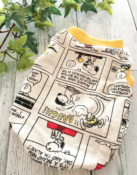 ট ইট র Prit Dale 残ってたスヌーピー生地で ラグランtとタンクを製作 スヌーピー 本当可愛い スヌーピー スヌーピーハンドメイド ハンドメイド犬服 ハンドメイドわんこ服