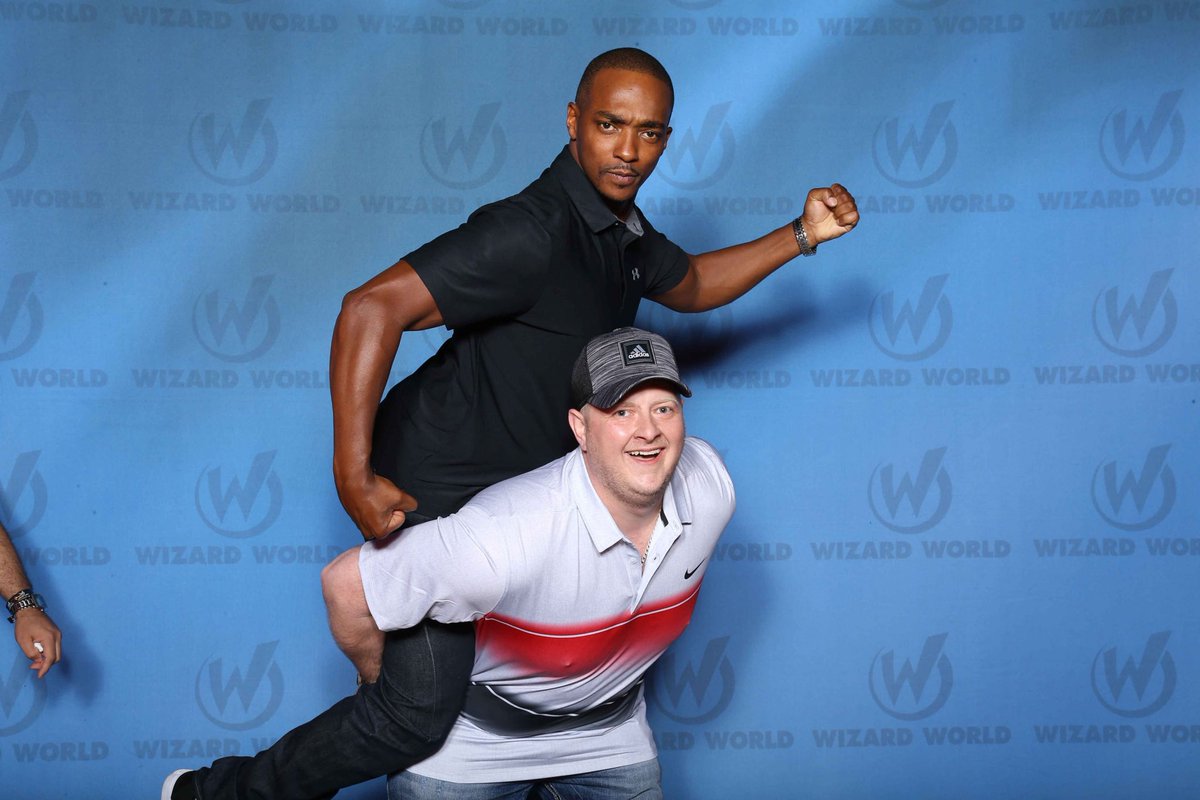KWillsie's tweet photo. The Falcon @AnthonyMackie  is ready to soar in #AvengersInfinityWar ! #Marvel #MarvelStudios https://t.co/eufOcCpz39