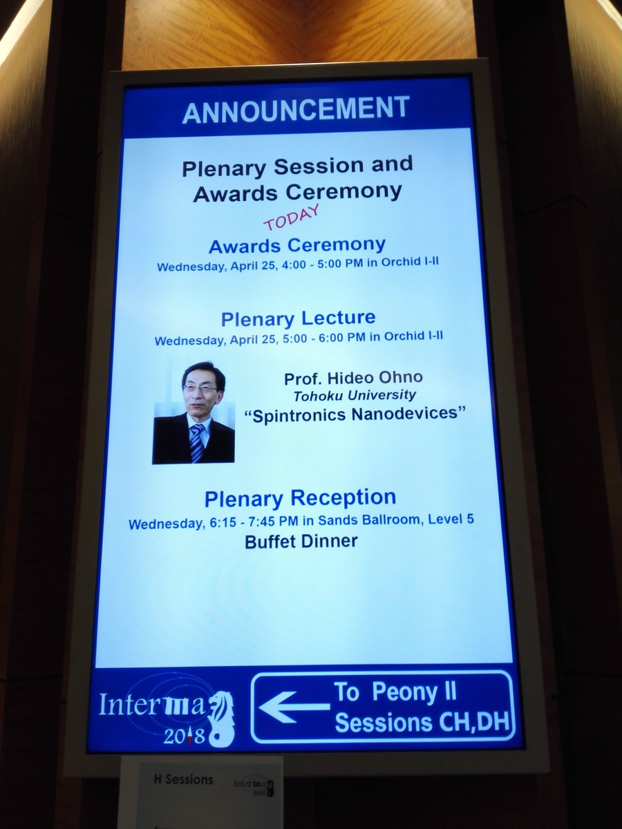 Intermagconf's tweet photo. Day 3 of #intermag2018 #intermag2018sg
4pm this afternoon: Plenary talk and awards ceremony, followed by plenary reception. https://t.co/gOhYKagrnU