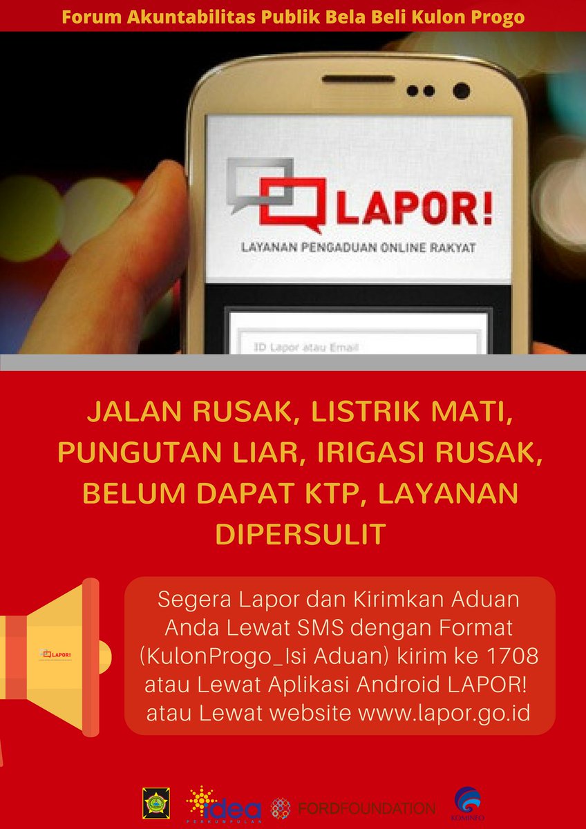 IdeaYogya's tweet image. @IdeaYogya Brsama @pemkab_kp Kulon Progo srta didukung @FordFoundation mlkukan Launching Forum Akuntabilitas Publik (FAP) Bela Beli Kulon Progo, Rabu (25/04). Sbnyk 87 desa yg trsebar d sluruh wilayah Kab. Kulon Progo terlibat dlm launching ini

#BelaBeliKulonProgo
#FAPKulonProgo