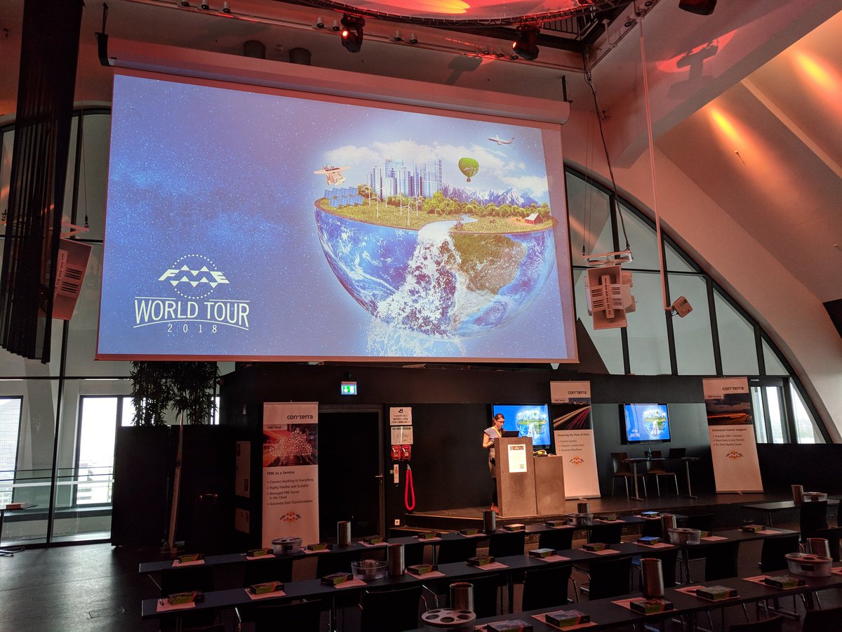 ger_cloud's tweet image. Now that&apos;s what I would call big screen! Getting ready for our final #fmewt stop in Germany at the U in #Dortmund