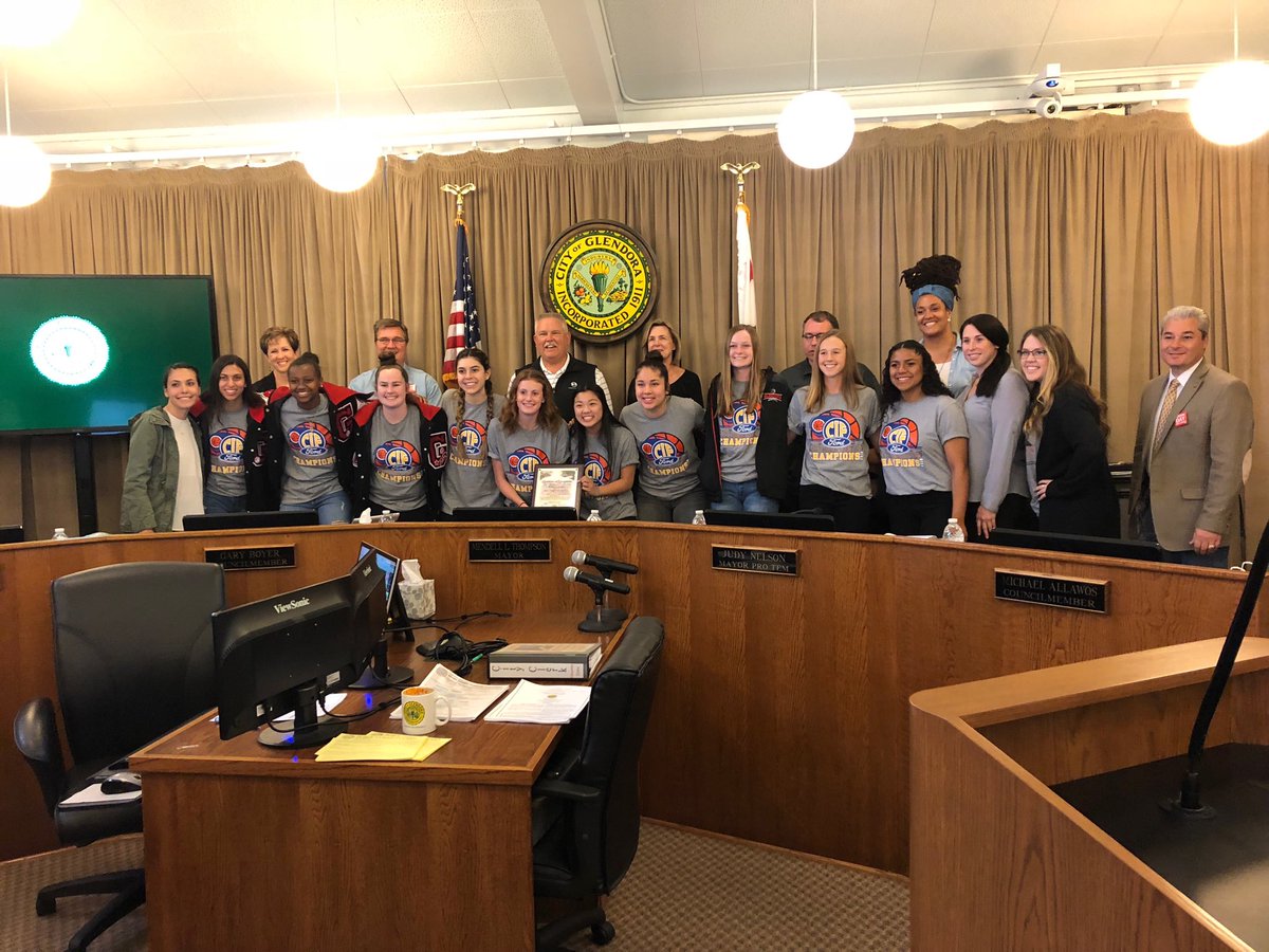 GlendoraChief's tweet photo. Great way to end today: Celebrating @Glendora_Gbkb at @CityofGlendora City Council! https://t.co/maGEhbEdHY