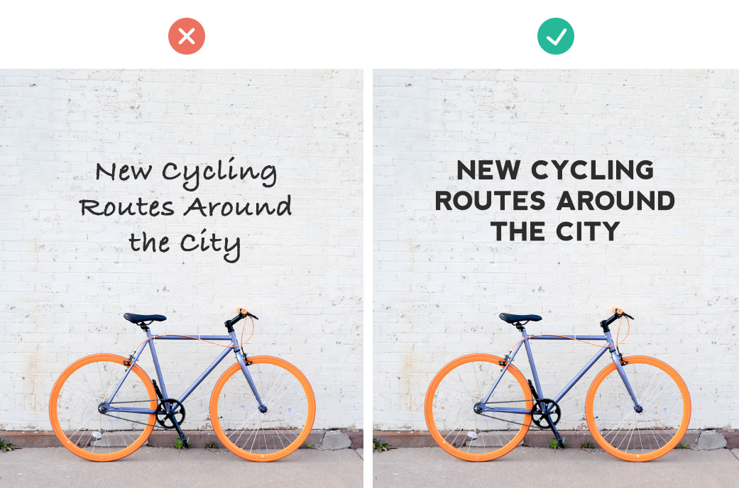 When choosing fonts to use for your photo, choose the one that matches your message and brand. 

Quick tips for creating social media graphics like a designer: bit.ly/2CNjaon #socialmedia #digitalmarketing