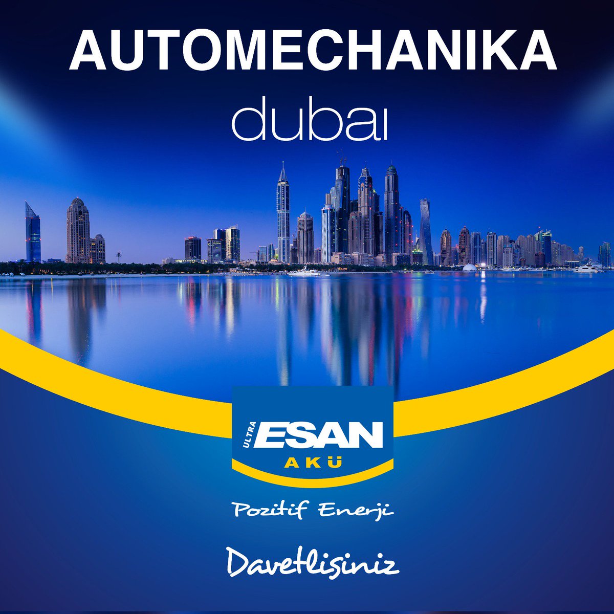 esanaku's tweet image. AUTOMECHANICA DUBAI FUARINDAYIZ.
  1-3 Mayıs Tarihleri arasında Dubai World Trade Center 'da Stand: S1 Hol: H22 'deyiz.
#dubai #automechanicadubai #dubaifair #dubaifairs #esanaku #energyaku #vegaaku #pozitifenerji