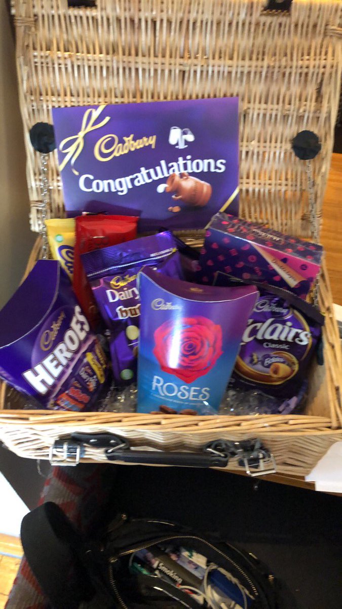 A big thank you from <a href="/StDavidsPI/">Exeter St. Davids PI</a> to <a href="/Lauraloolooo/">Laura Tait</a> for our chocolate bundle for our 100% finance audit ✅✅✅the team will enjoy it! <a href="/SWWalesSolus/">#500PImiles</a> <a href="/ryanmcshane77/">Ryan Mcshane</a> 😁😁😁