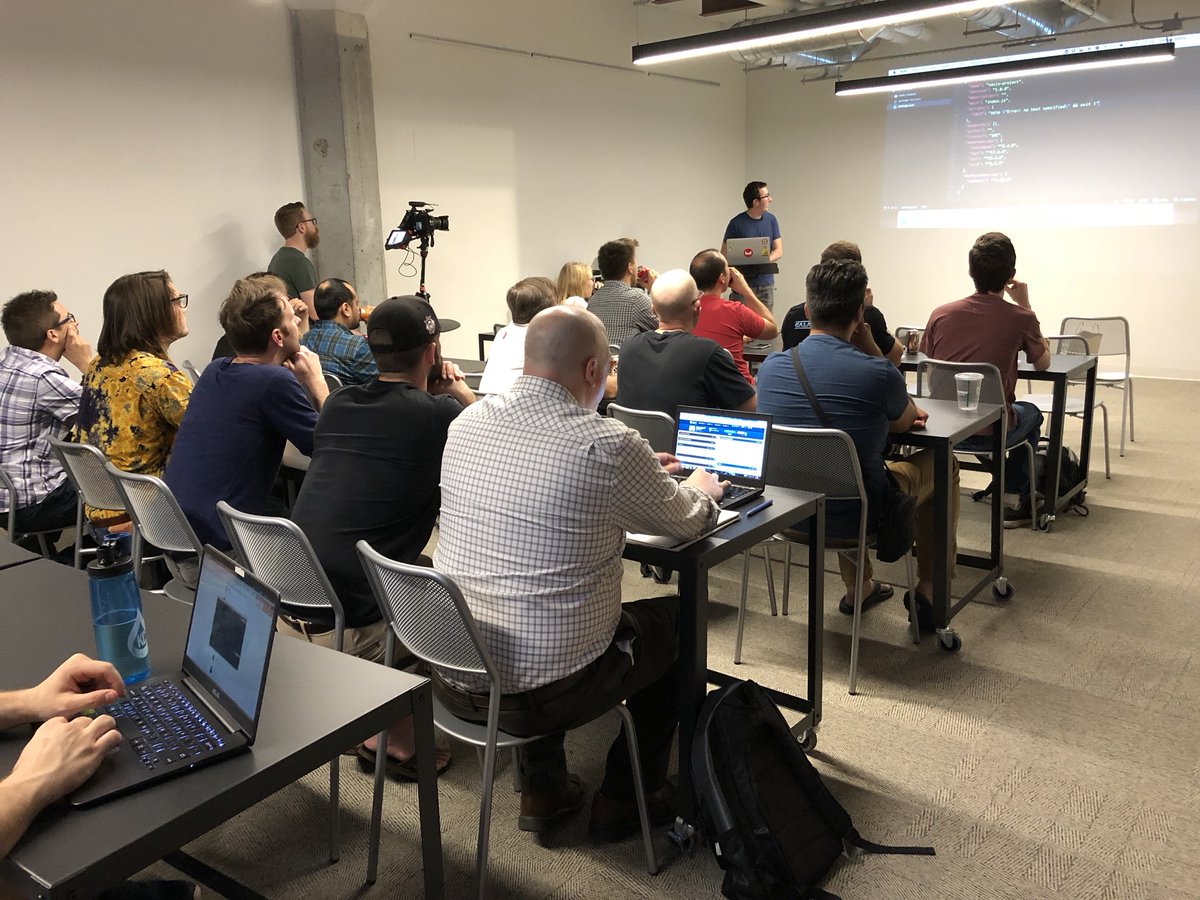 Kicking us off is Nic Raboy (<a href="/nraboy/">Poké Trainer Nic</a>) showing is how to build an API with <a href="/hapijs/">hapi.js</a>