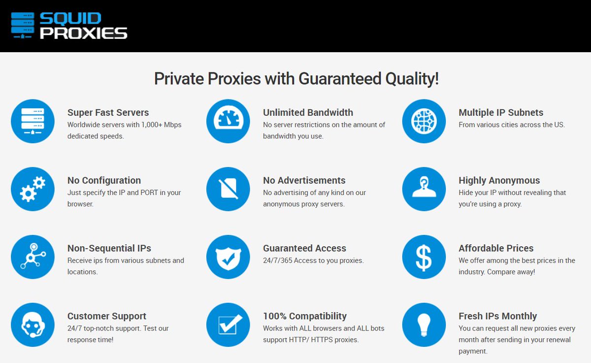 Official_SQP's tweet photo. Private proxies are highly anonymous and considered as efficient service for internet marketing. For more details and information about private proxy, please visit https://t.co/soJBbqJ7mS
#SquidProxies #PrivateProxies #internetsecurity #SeoTools https://t.co/cmXan2cL71