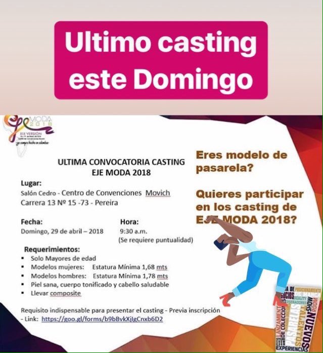 eje_moda's tweet photo. #EjeModa2018 
#Modacolombiana 
#ModelosColombia
#EjeCafetero
#Dosquebradas
#CastingModelos https://t.co/ugNnopULZ2
