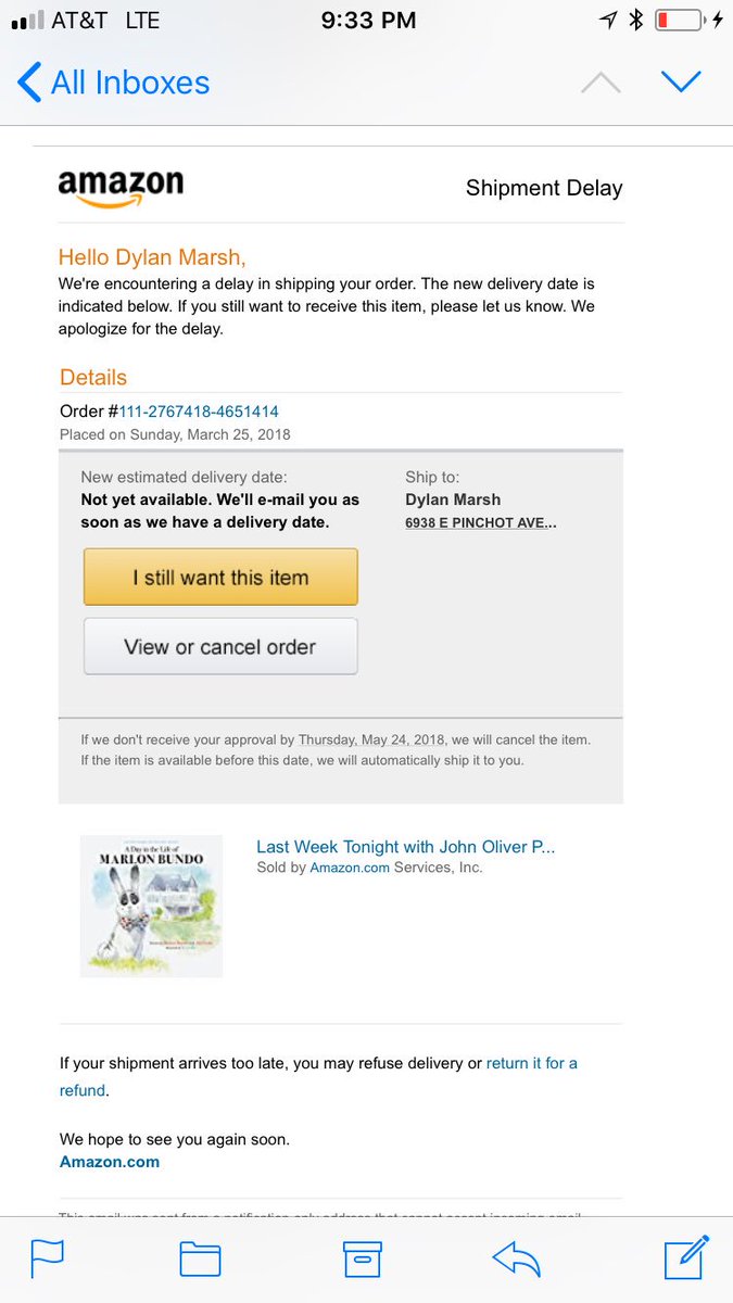 DylanMarsh's tweet photo. @iamjohnoliver I still want the fucking book! Let’s go lady! https://t.co/wpSIcD8RF2