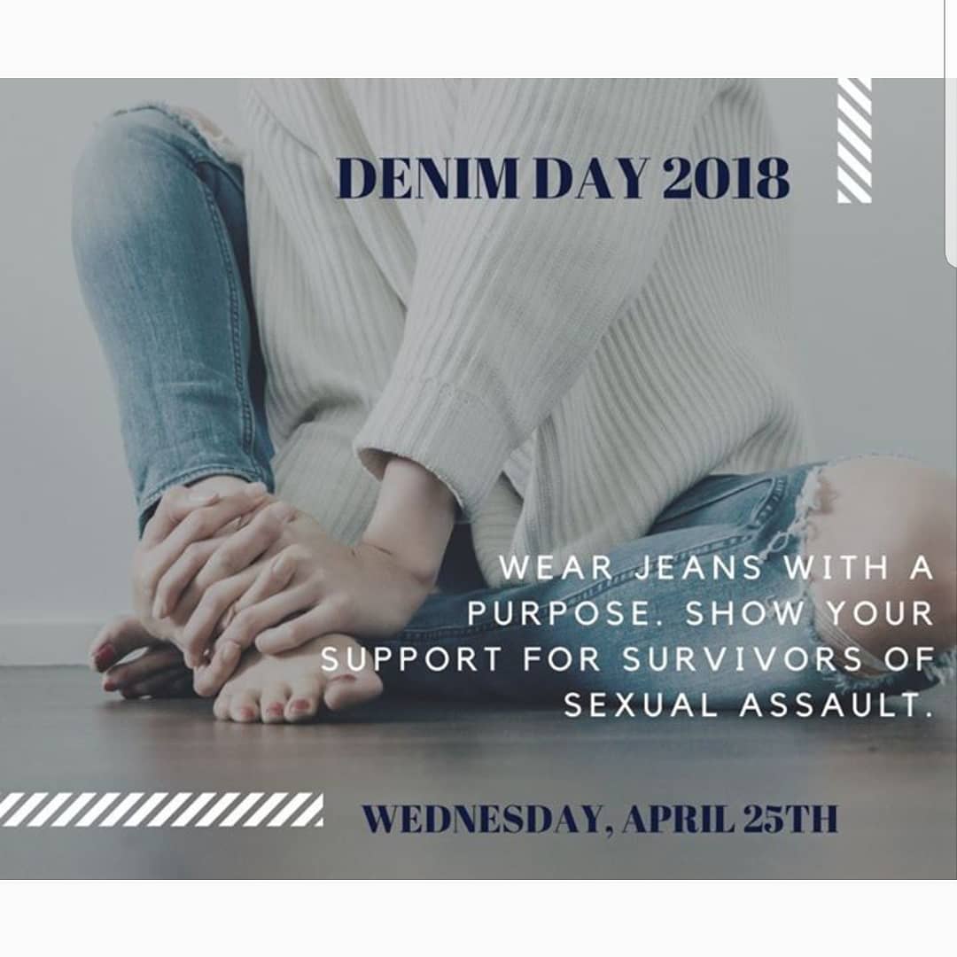 ItsOnUsKCGiants's tweet photo. Tomorrow is Denim Day 2018 make sure to wear your denim to show your support for sexual assault survivors. Tag @ItsOnUsKCGiants in your photos to win a prize! #denimday2018 #consentissexy #ItsOnUsKC https://t.co/H4KarWwYei
