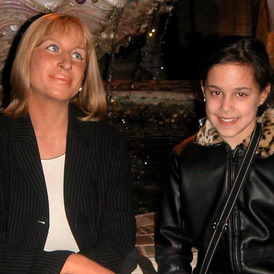 AlexisE29's tweet photo. @BarbraStreisand Whenever I am down, you give me hope and inspiration.  Here's a photo from many years ago at Madame Tussaud's.  Happy Birthday from a life-long fan. https://t.co/JYPWQVrEv3