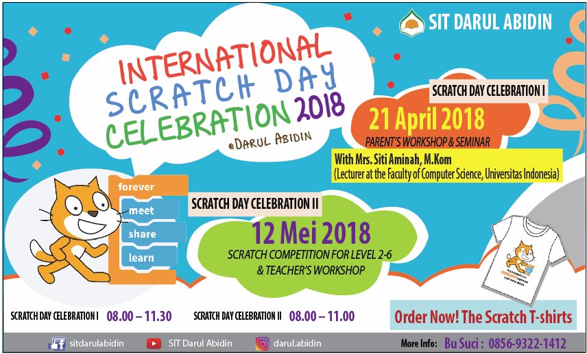 International Scratch Day Celebration 2018 <a href="/sitdarulabidin/">darulabidin</a> 
#Scratch #ScratchDay