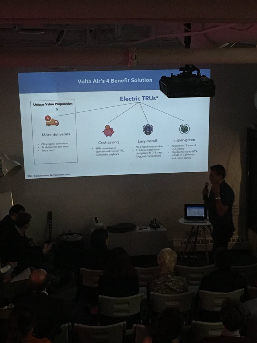 thisisvolition's tweet photo. @AirVolta is up... both Keith and Mira share the same feedback - “Clean &amp; simple slides with key information is important, so the audience you are pitching to is not competing for attention while trying to read your slides and listening to your presentation.” https://t.co/fv85UtBD6w