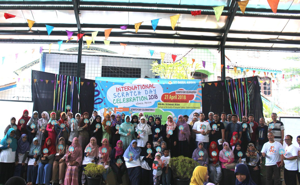Seminar "Get the Essential Life Skills in the 21st Century with Scratch" with Mrs. Siti Aminah, M.Kom. &amp; Scratch Workshop, Saturday, 12 April 2018.  
Road to International Scratch Day Celebration 2018 <a href="/sitdarulabidin/">darulabidin</a> <a href="/scratch/">Scratch Team</a> #Scratch #ScratchDay