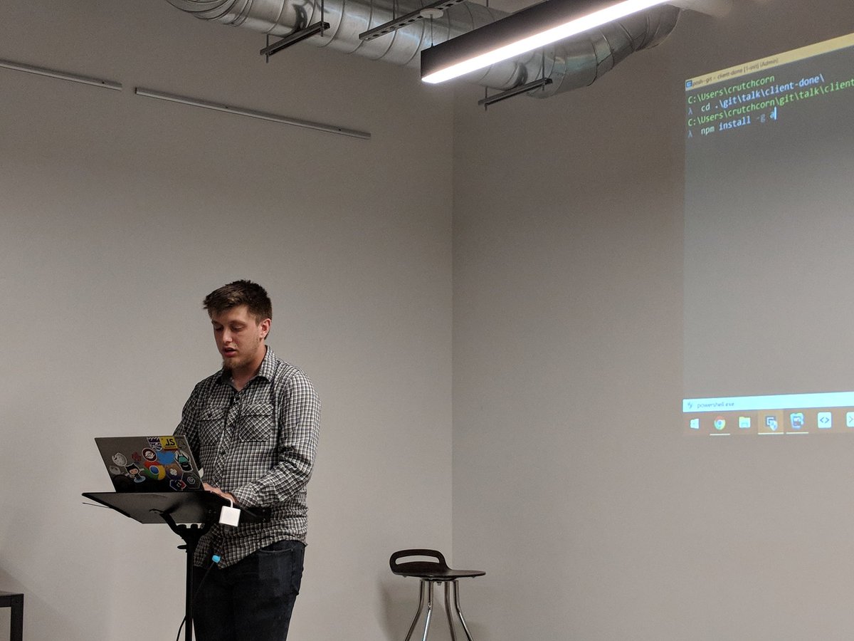 Got my co-presenter <a href="/crutchcorn/">Corbin Crutchley</a> presenting on Angular at the <a href="/sac_js/">Sacramento && JS</a> Meetup.