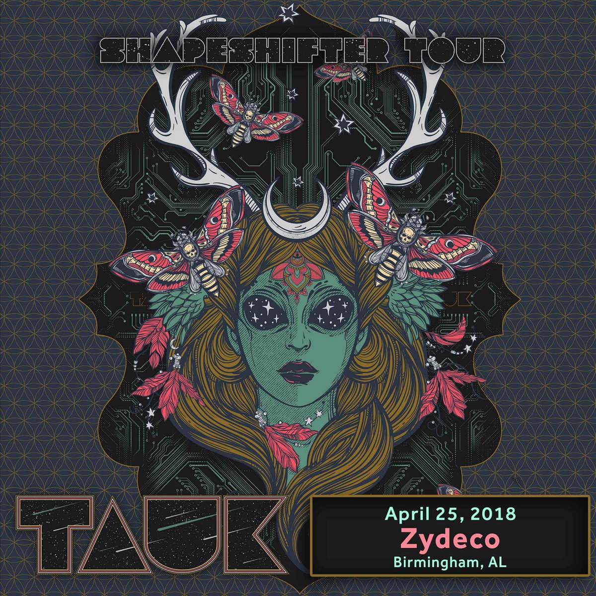 MusicBham's tweet photo. New York’s instrumental rock ensemble @TAUKband will be performing live in Birmingham at @Zydecobham this Wednesday night in support of their new EP, Shapeshifter I: Construct. https://t.co/RN1NEIdTM6