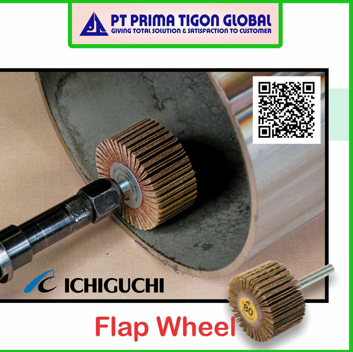 primatgnglobal's tweet photo. Micro Flap sangat ideal untuk pekerjaan seperti modifikasi bagian mesin secara detail.
Flapwheel digunakan untuk finishing logam.
#ichiguchi #abrasivetools #polishing #deburring #primatigonglobal https://t.co/Abk5aLYstY