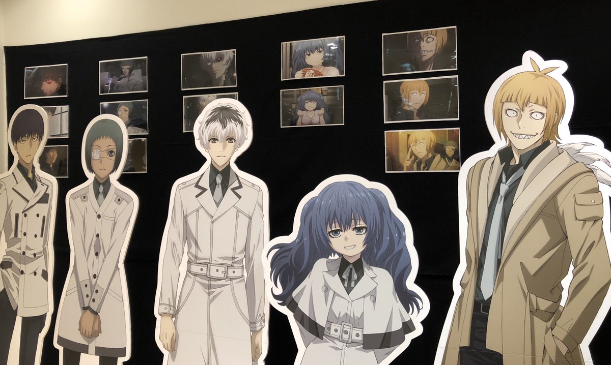 ট ইট র Theキャラ 公式 東京喰種トーキョーグール Re Theキャラshop 当店ではパネルの展示の他に各キャラクターの場面写 デフォルメイラストの展示もしています こちらは撮影ok お立ち寄りの際に是非お気に入りの場面を撮影してください 池袋マルイ7f